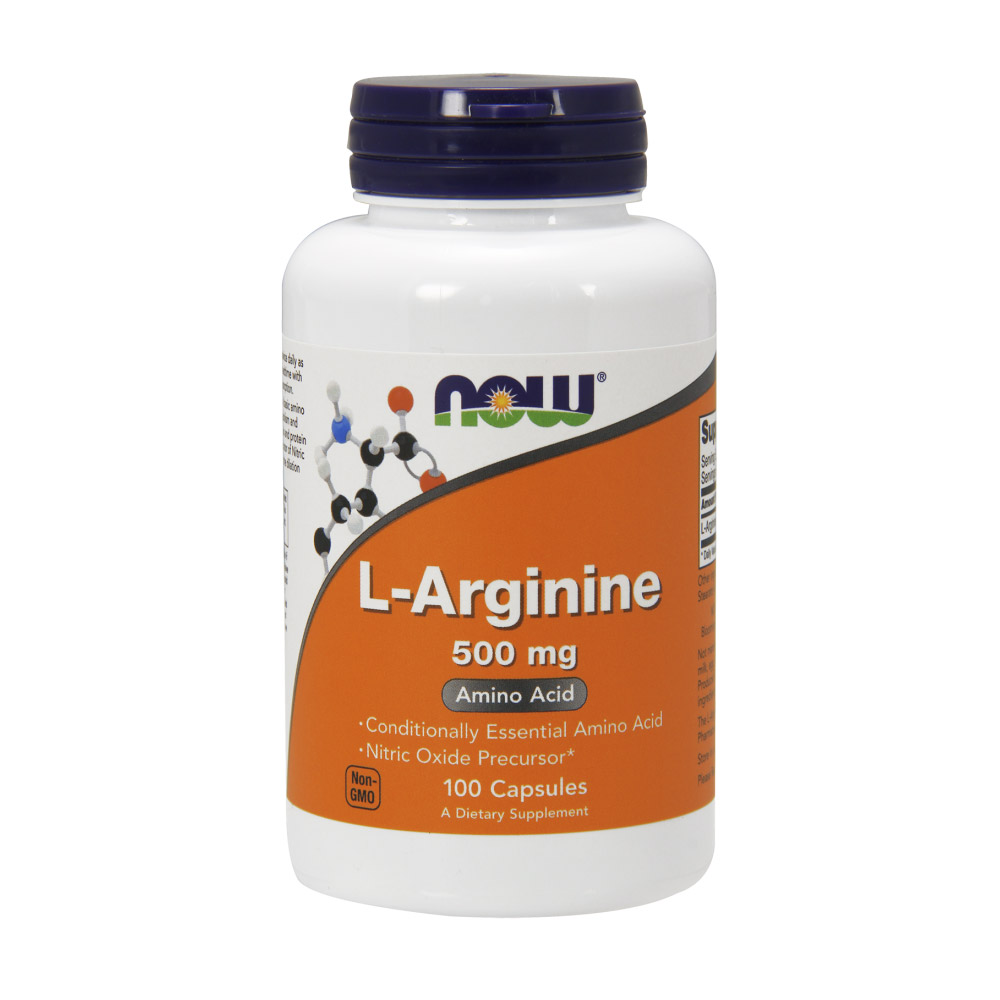 Now Foods, L-Arginine, 500 mg, 100 캡슐