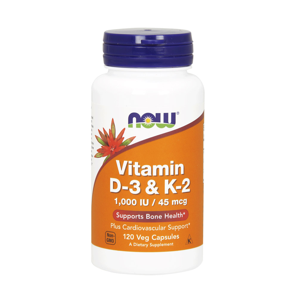 Vitamin D-3 & K-2 - 120 Veg Capsules