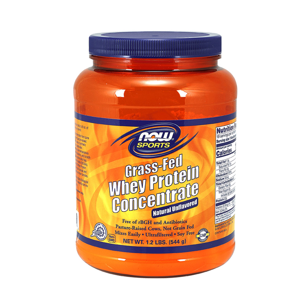 Grass-Fed Whey Protein Concentrate, Unflavored Powder - 1.2 lbs.