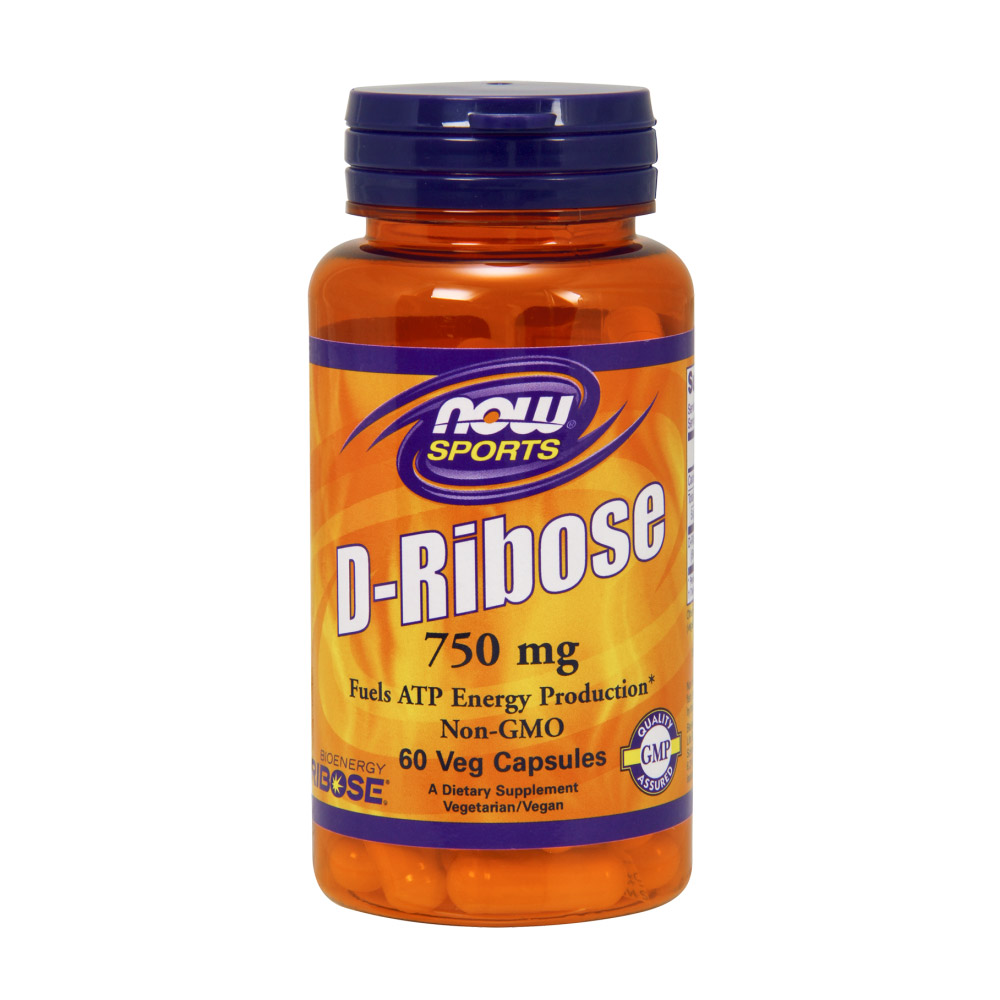 D-Ribose 750 mg - 120 Veg Capsules