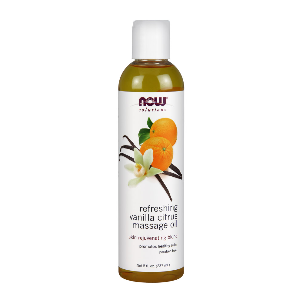 Refreshing Vanilla Citrus Massage Oil - 8oz