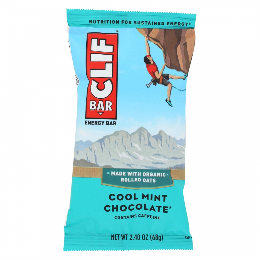 Clif Bar - Organic Cool Mint Chocolate - 12개 묶음상품 - 2.4 oz