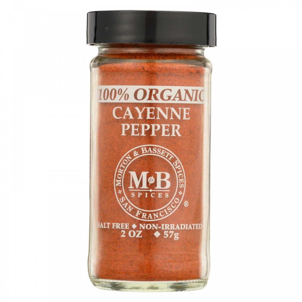 Morton and Bassett Organic Cayenne Pepper - Cayenne Pepper - 3개 묶음상품 - 2 oz.