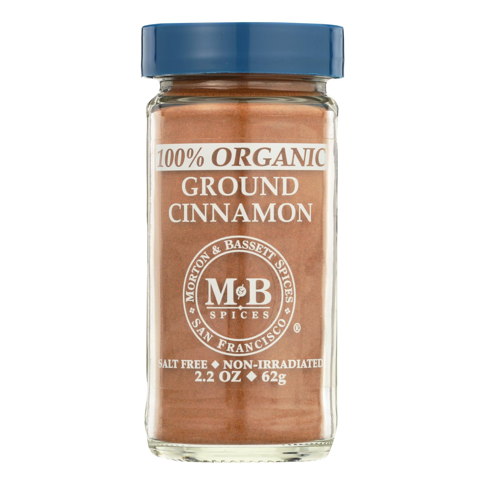 Morton And Bassett 100% Organic Ground Cinnamon - 3개 묶음상품 - 2.3 OZ