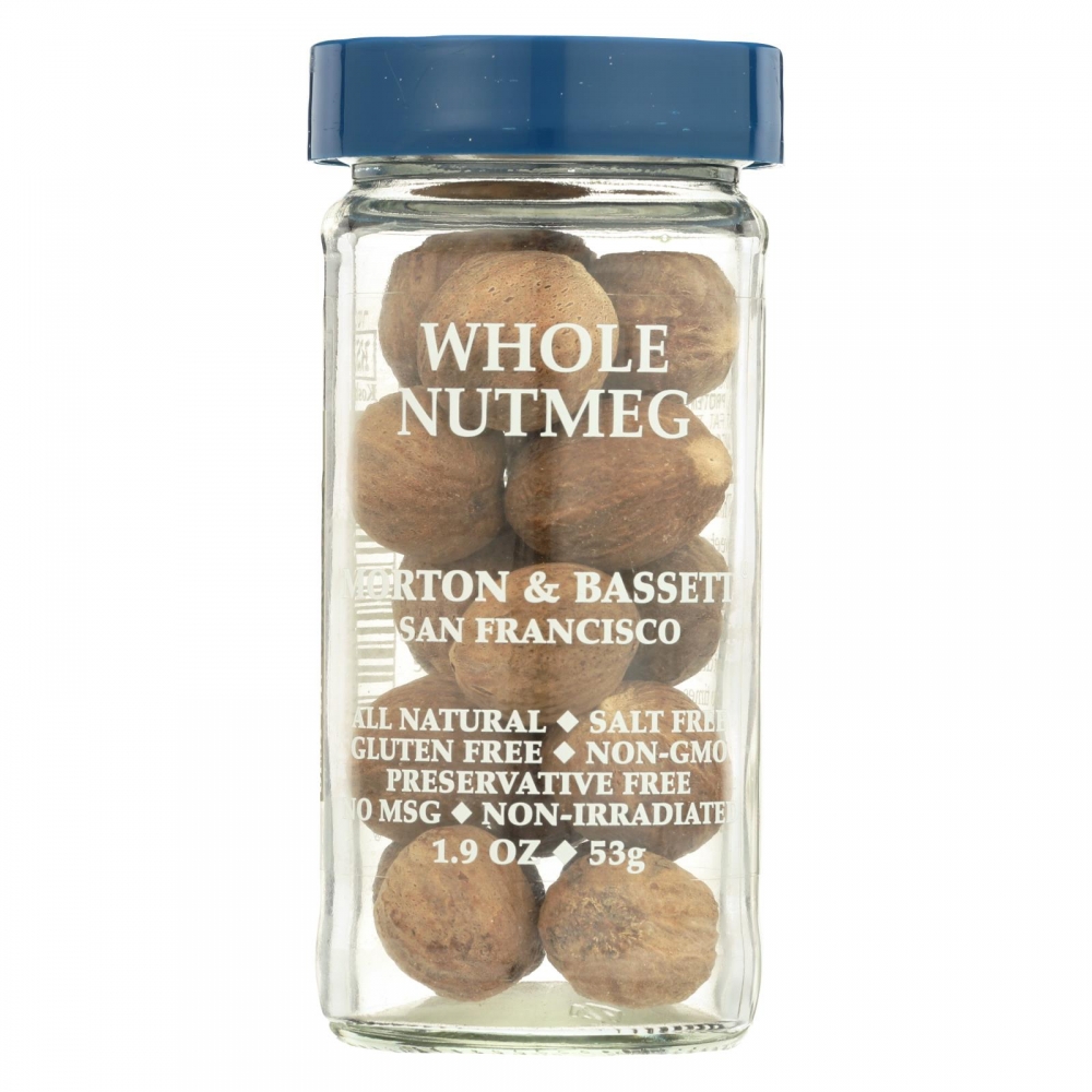 Morton and Bassett Seasoning - Nutmeg - Whole - 2.2 oz - 3개 묶음상품