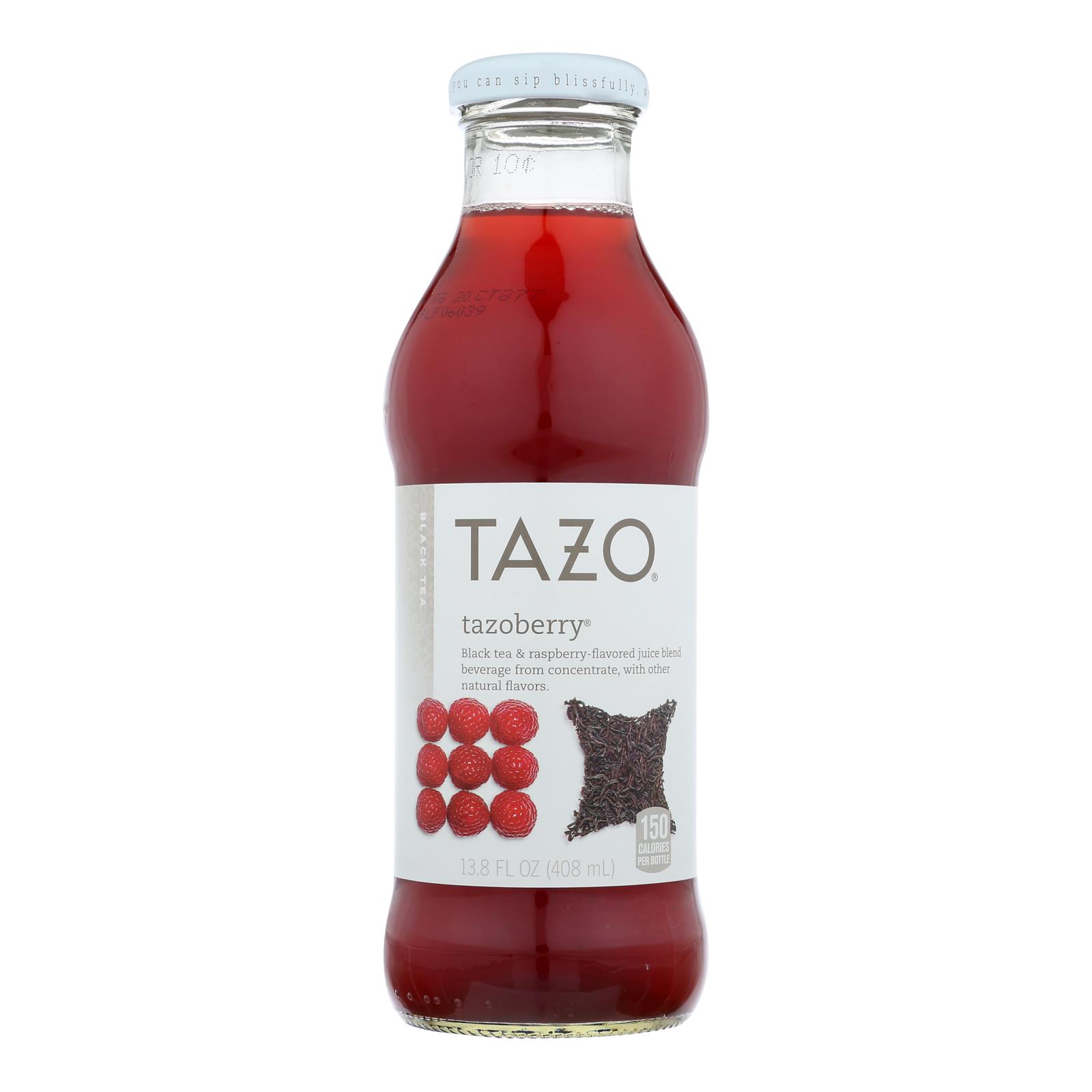 Tazo Tazoberry Black Tea & Raspberry-Flavored Juice Blend - 12개 묶음상품 - 13.8 FZ