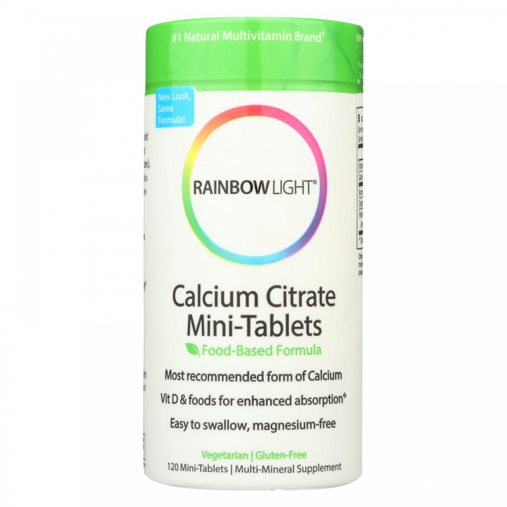 Rainbow Light 100% Calcium Citrate Mini-Tabs - 120 Mini-Tabs