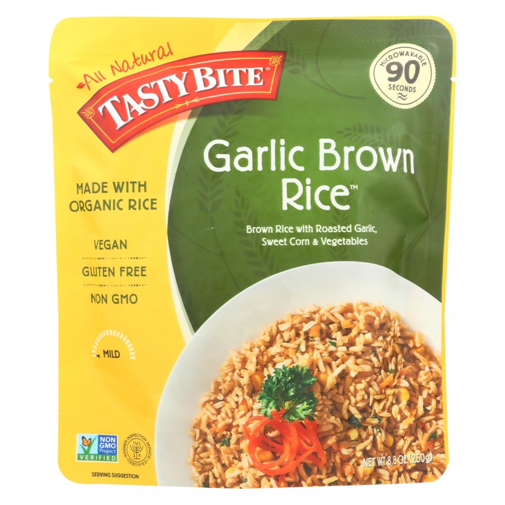 Tasty Bite Rice - Garlic Brown - 8.8 oz - 6개 묶음상품