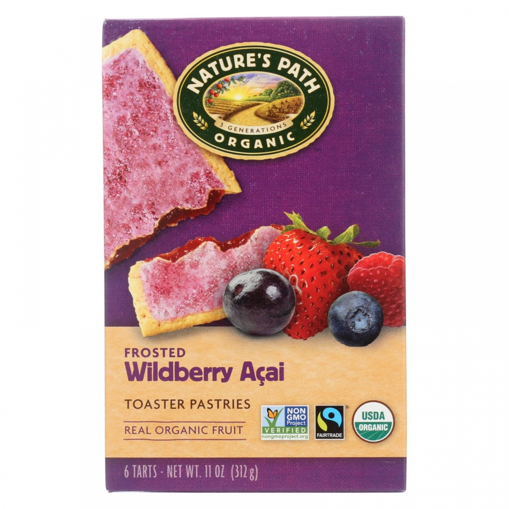 Nature's Path Organic Frosted Toaster Pastries - Wildberry Acai - 12개 묶음상품 - 11 oz.