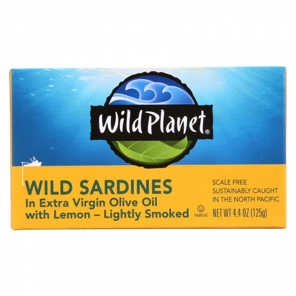 Wild Planet Sardines in Oil - Lemon - 12개 묶음상품 - 4.375 oz.