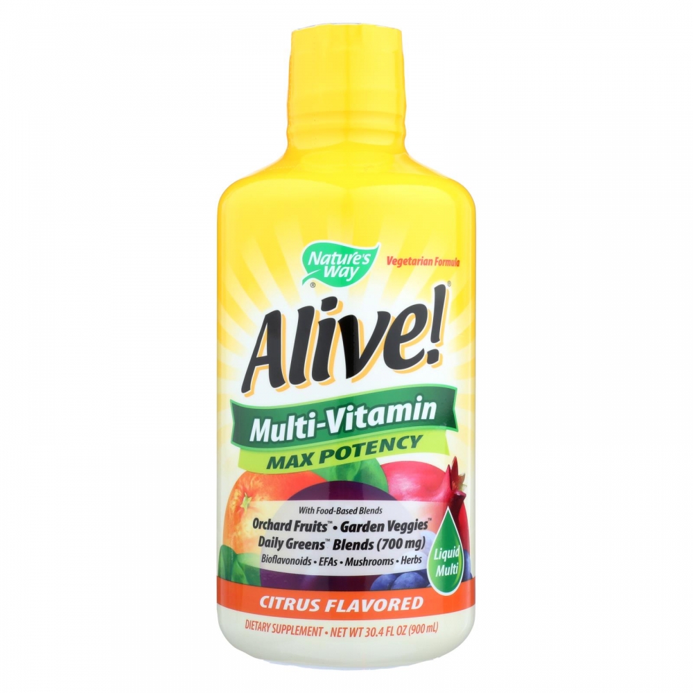 Nature's Way - Alive! Multi-Vitamin - Max Potency - Citrus - 30 fl oz.