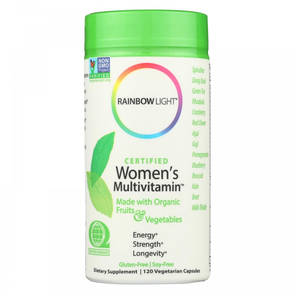 Rainbow Light Certified Organics Women's Multivitamin - 120 Vegetarian Capsules