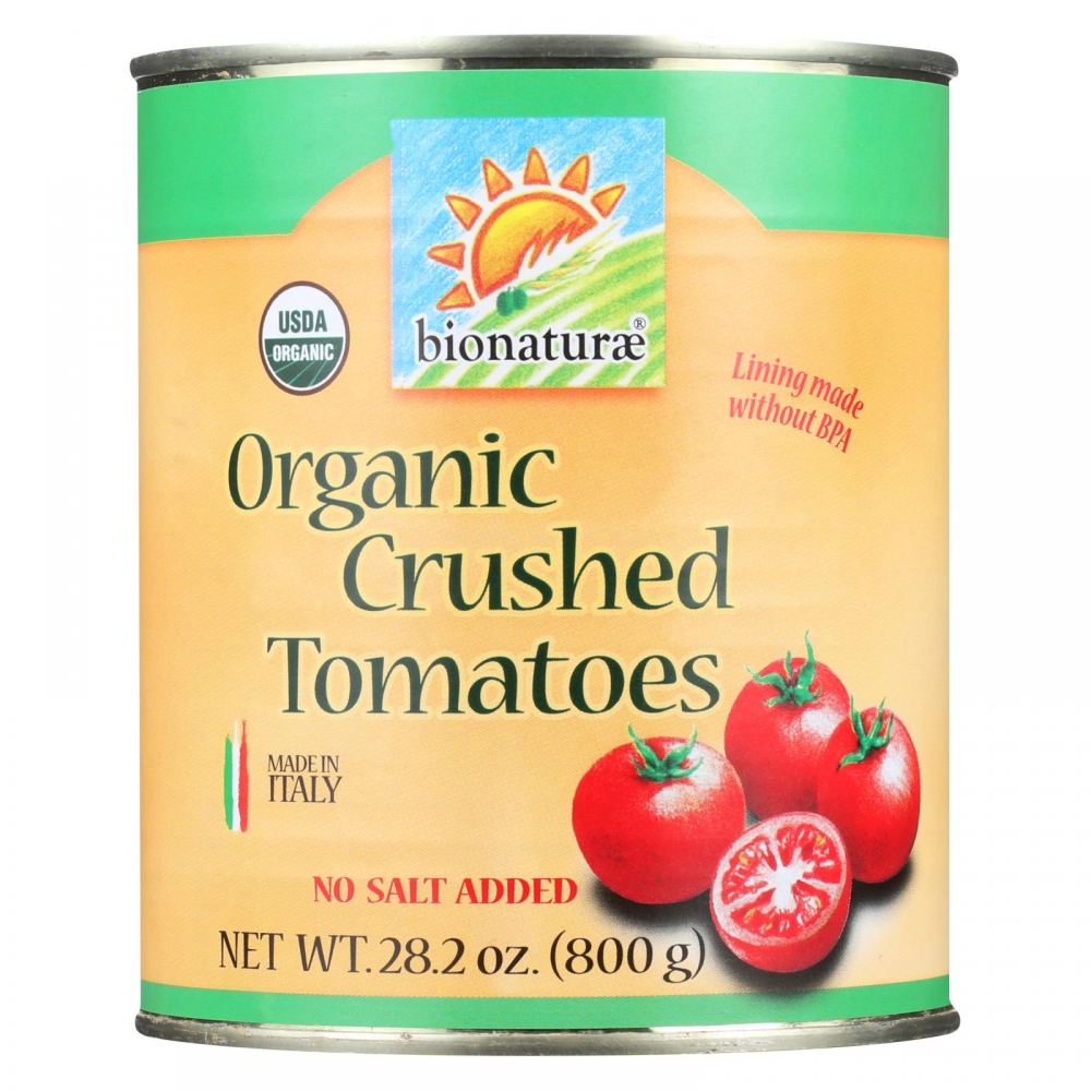 Bionaturae Tomatoes - Organic - Crushed - 28.2 oz - 12개 묶음상품