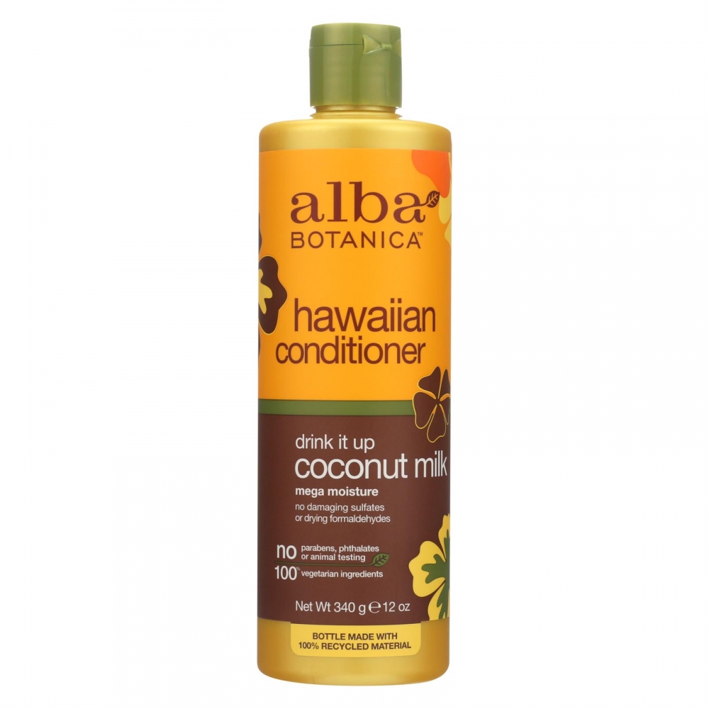 Alba Botanica - Hawaiian Hair Conditioner - Coconut Milk - 12 fl oz