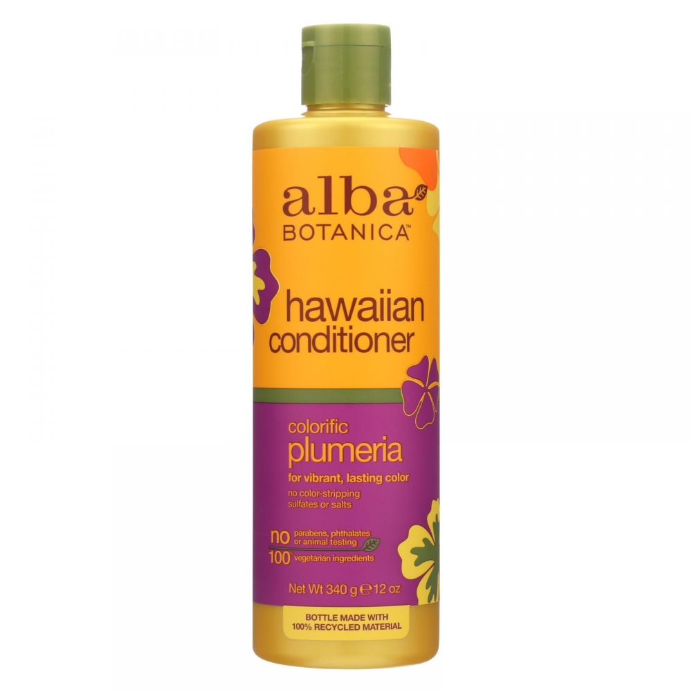 Alba Botanica - Hawaiian Hair Conditioner - Plumeria - 12 fl oz