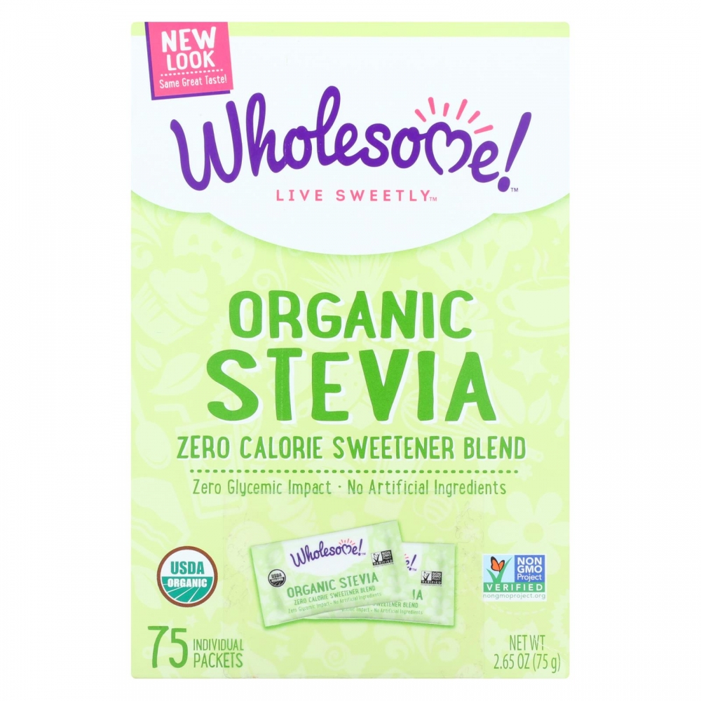 Wholesome Sweeteners Stevia - Organic - 75 count - 6개 묶음상품