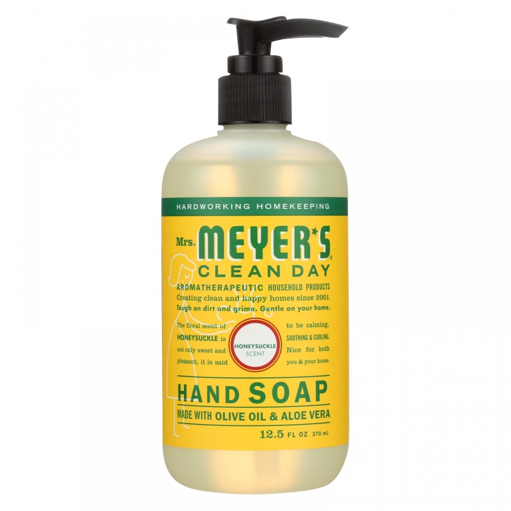 Mrs. Meyer's Clean Day - Liquid Hand Soap - Honeysuckle - 6개 묶음상품 - 12.5 oz