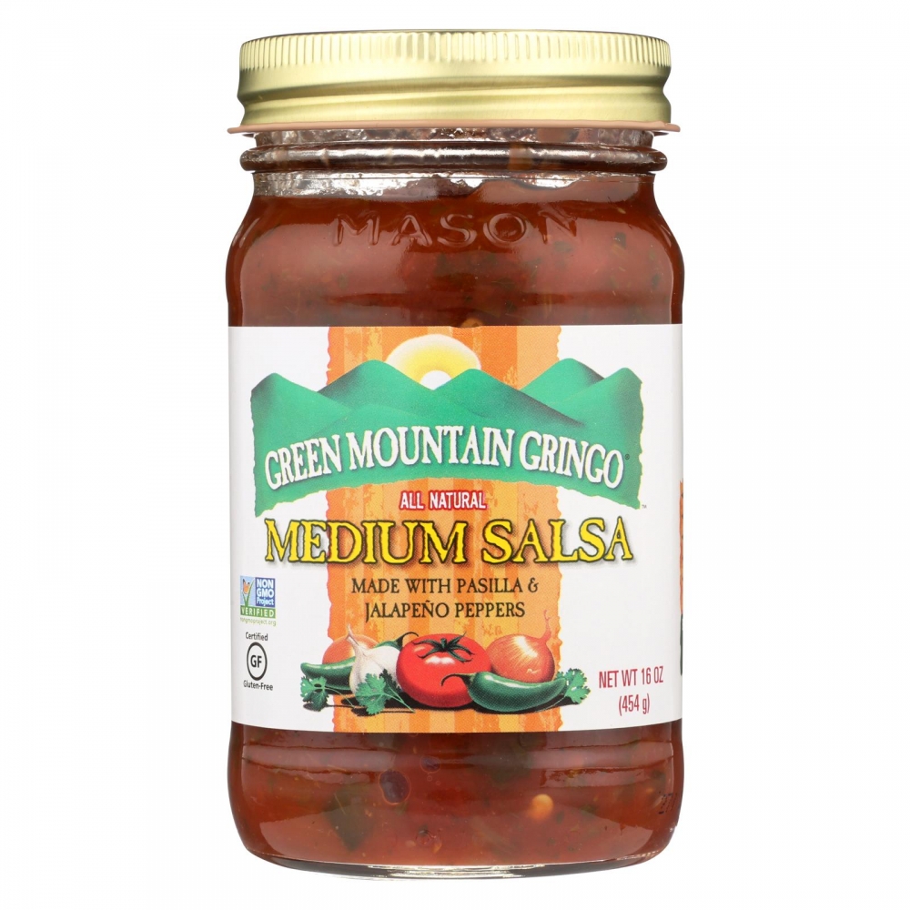 Green Mountain Gringo Medium Salsa - 12개 묶음상품 - 16 oz.