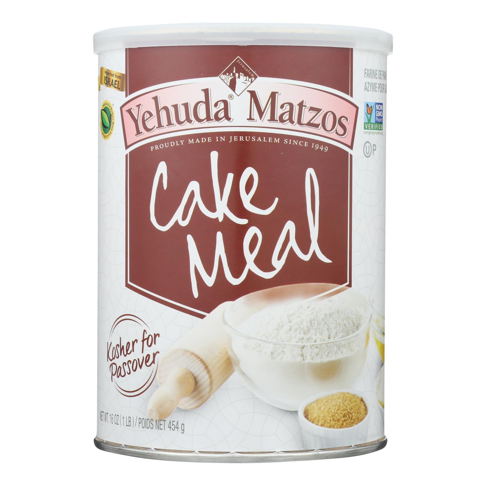 Yehuda - Cake Meal Canister Kosher for Passover - 12개 묶음상품 - 16 OZ