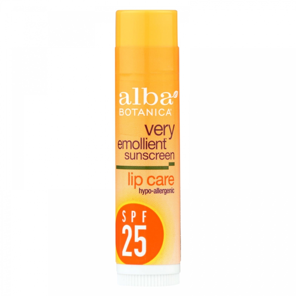 Alba Botanica - Moisturizing Sunscreen Lip Balm SPF 25 - 0.15 oz - 24개 묶음상품