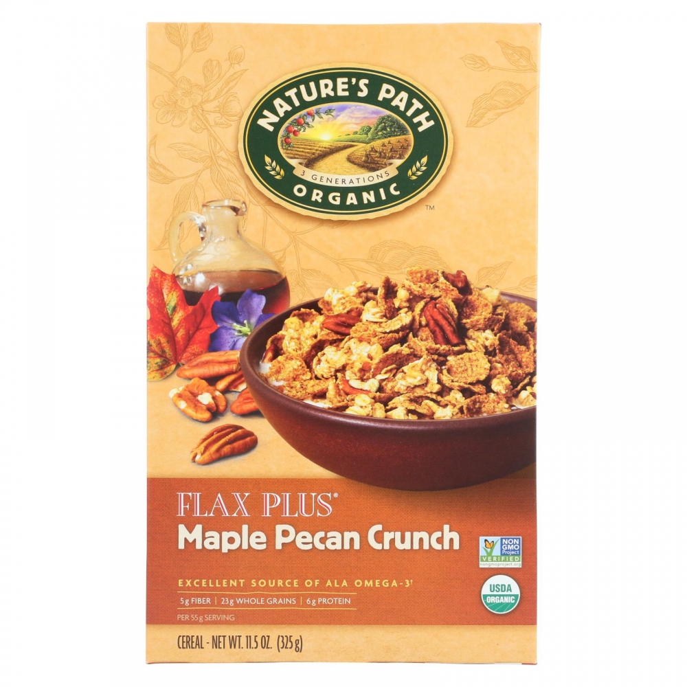 Nature's Path Maple Pecan Crunch - Flax Plus - 12개 묶음상품 - 11.5 oz.