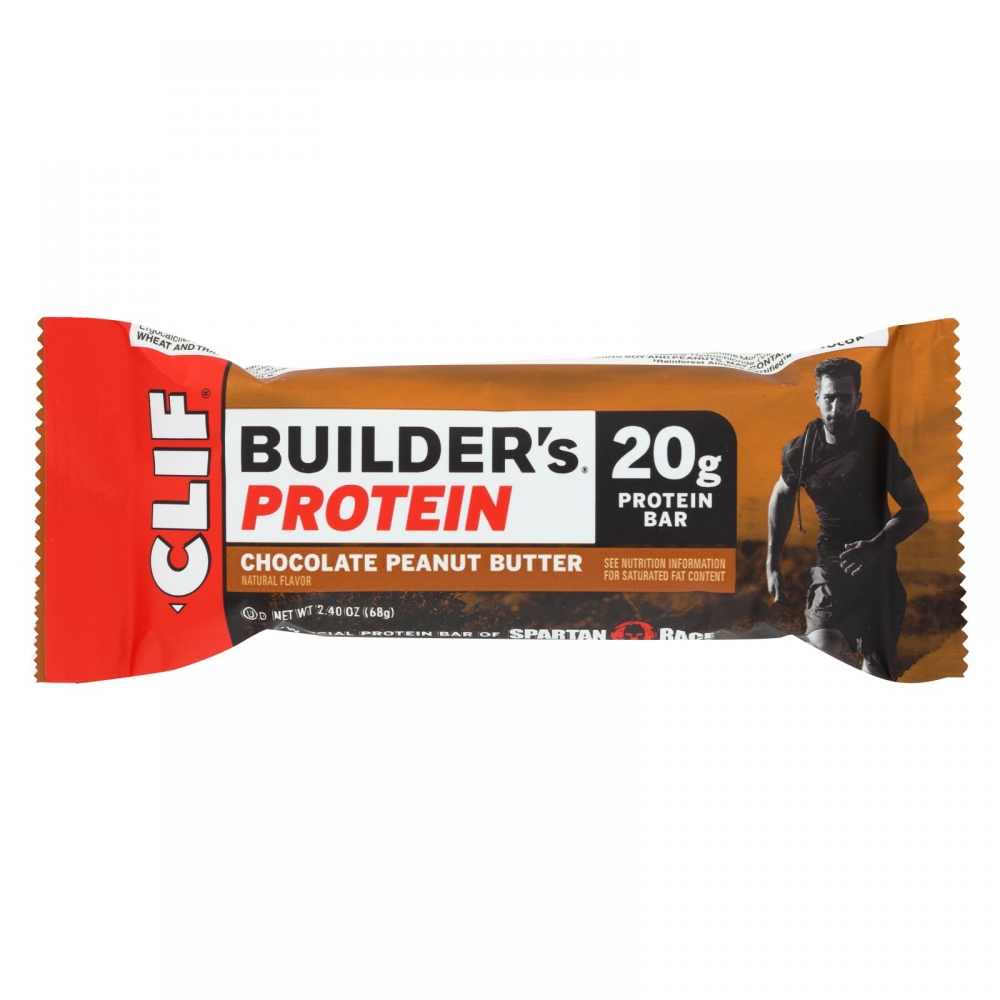 Clif Bar Builder Bar - Chocolate Peanut Butter - 12개 묶음상품 - 2.4 oz