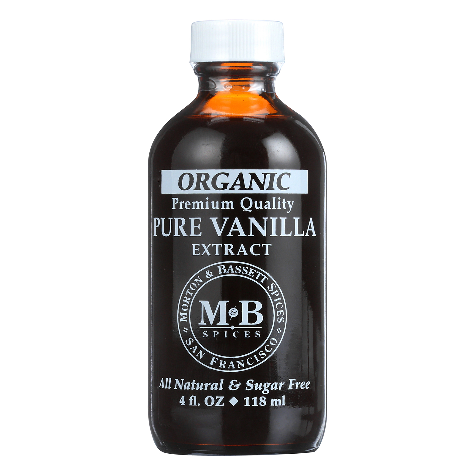 M&B Spices Organic Pure Vanilla Extract - 3개 묶음상품 - 4 OZ