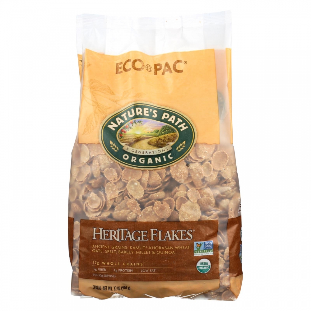 Nature's Path Organic Heritage Flakes Cereal - 6개 묶음상품 - 32 oz.