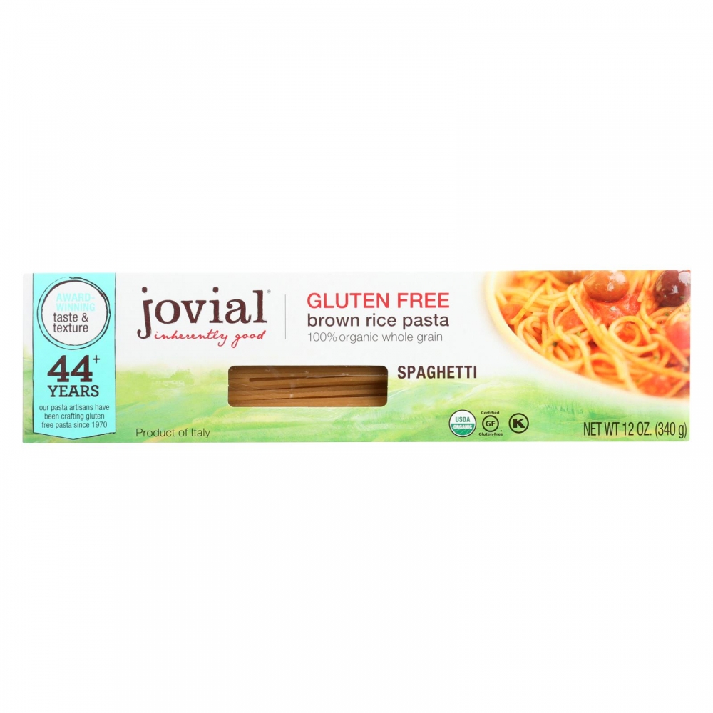 Jovial - Pasta - Organic - Brown Rice - Spaghetti - 12 oz - 12개 묶음상품