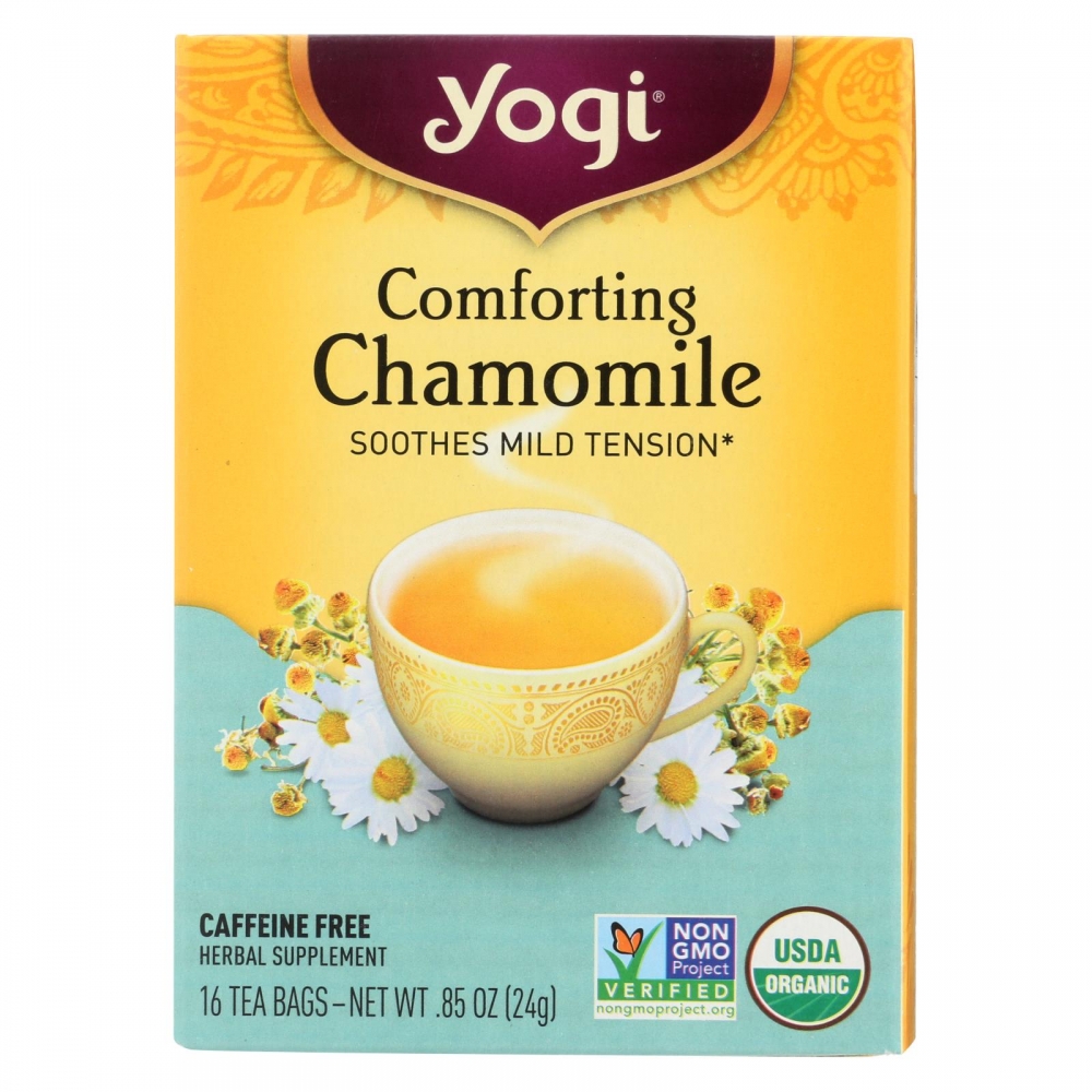 Yogi Organic Comforting Chamomile - 16 Tea Bags - 6개 묶음상품