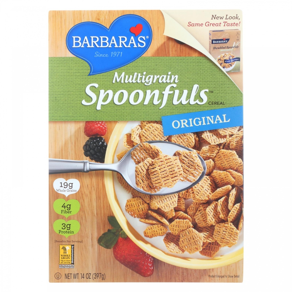 Barbara's Bakery - Spoonfuls Cereal - Multigrain - 12개 묶음상품 - 14 oz.