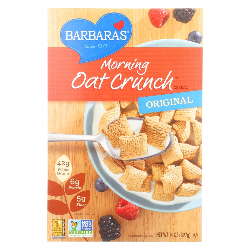 Barbara's Bakery - Morning Oat Crunch Cereal - Original - 12개 묶음상품 - 14 oz.