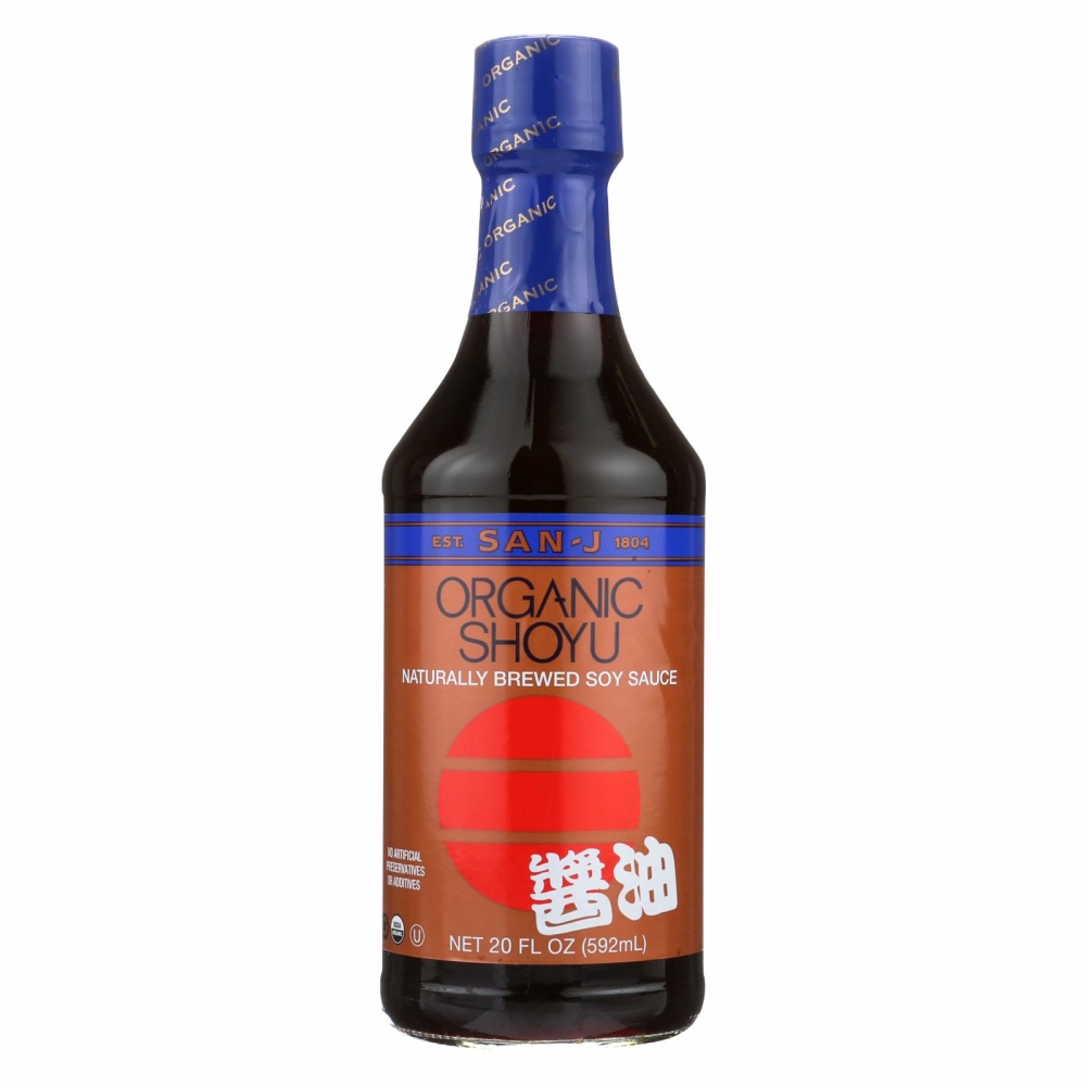 San - J Shoyu Soy Sauce - Organic - 6개 묶음상품 - 20 Fl oz.
