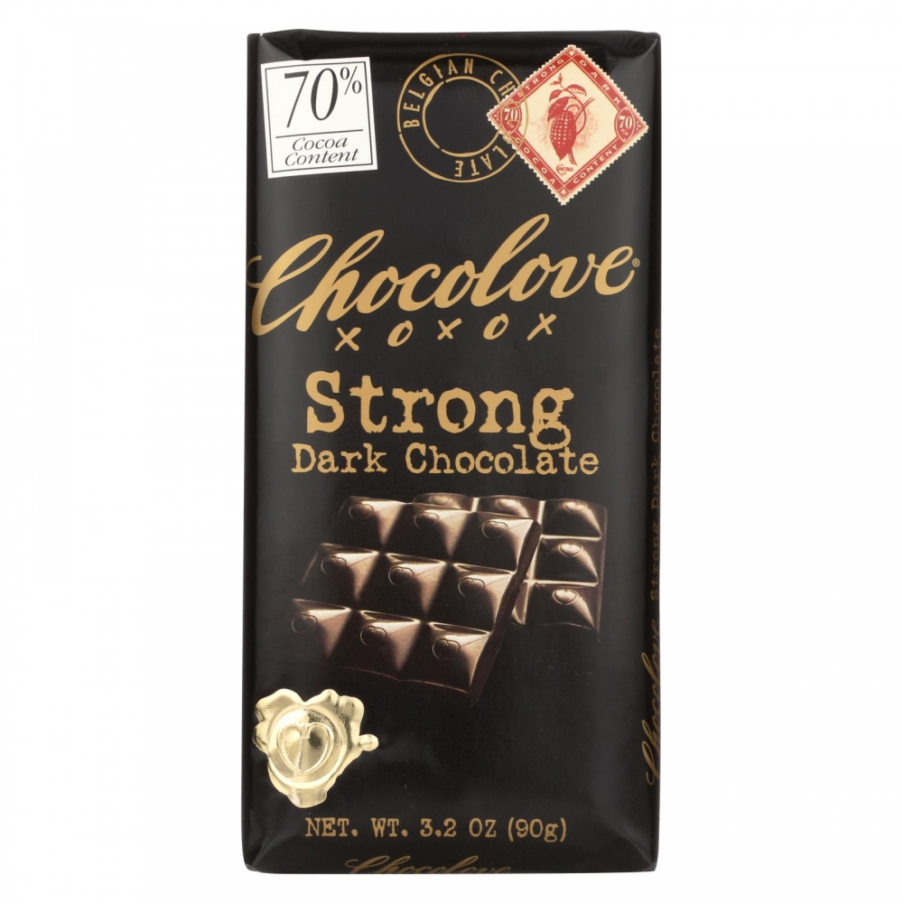 Chocolove Xoxox - Premium Chocolate Bar - Dark Chocolate - Strong - 3.2 oz Bars - 12개 묶음상품