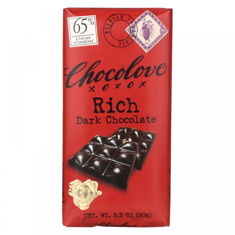 Chocolove Xoxox - Premium Chocolate Bar - Dark Chocolate - Rich - 3.2 oz Bars - 12개 묶음상품