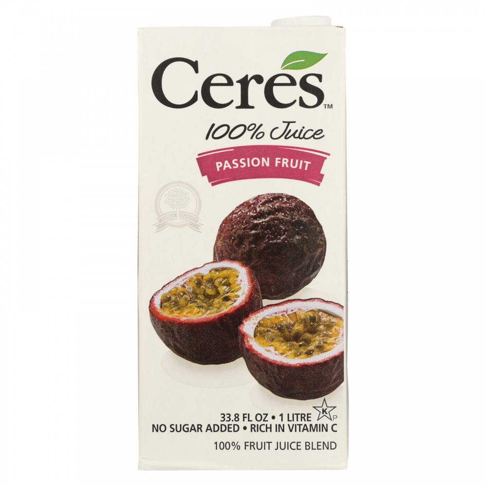 Ceres Juices Juice - Passion Fruit - 12개 묶음상품 - 33.8 fl oz