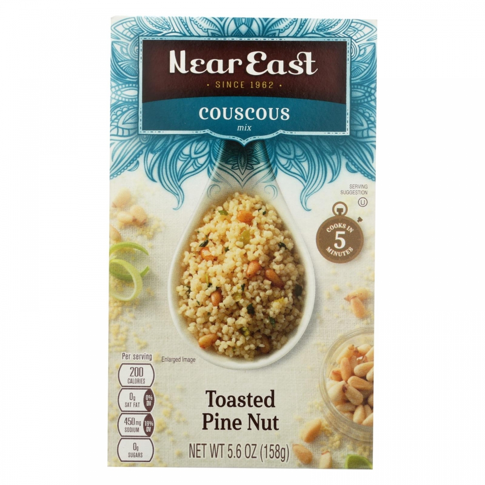 Near East Couscous Mix - Toasted Pine Nut - 12개 묶음상품 - 5.6 oz.