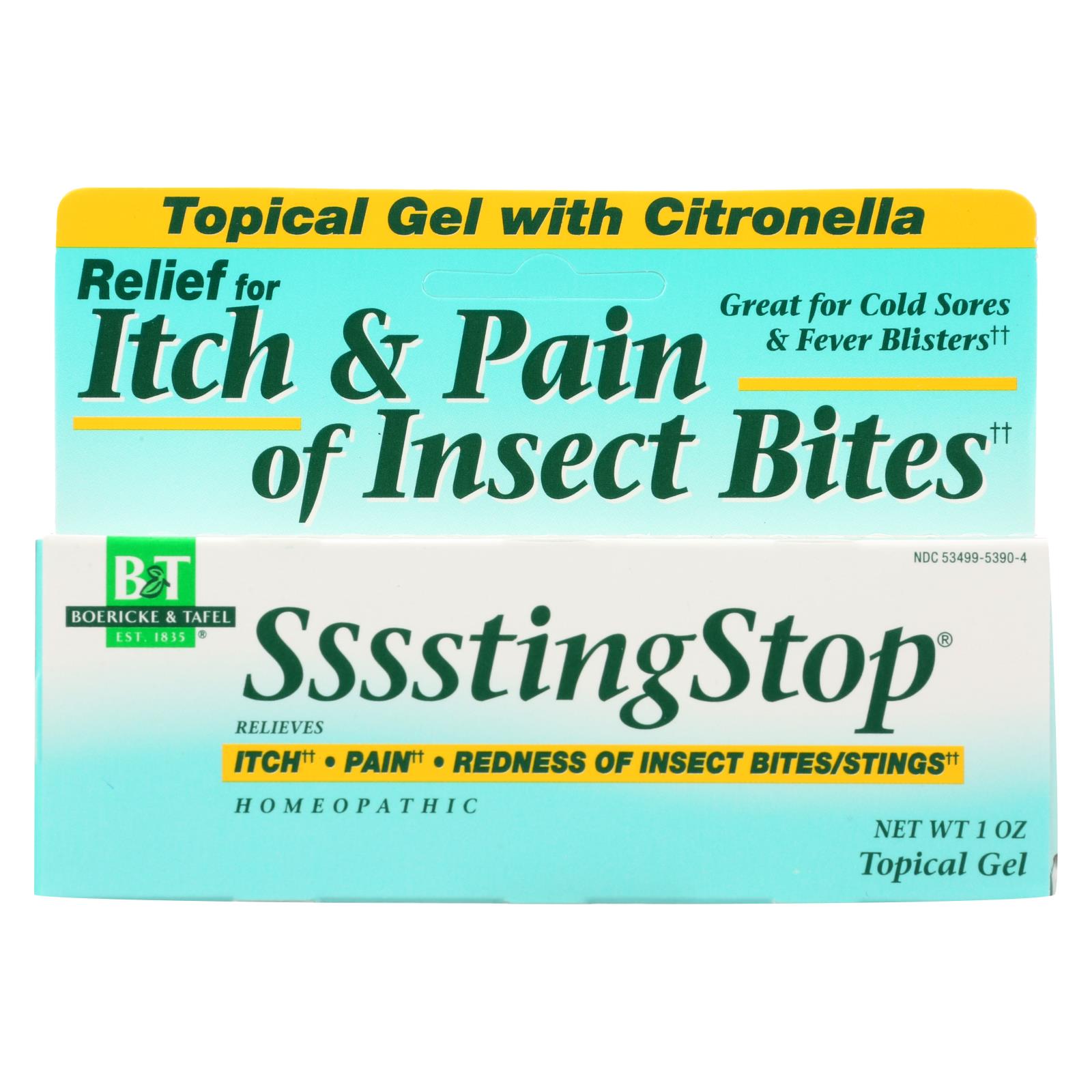 Boericke and Tafel - SssstingStop Topical Gel - with Citronella - 1 oz.