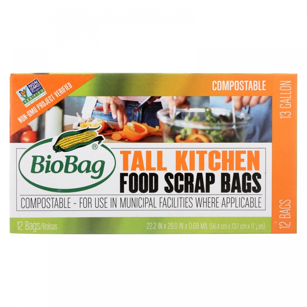 BioBag - 13 Gallon Tall Food Waste Bags - 12개 묶음상품 - 12 Count
