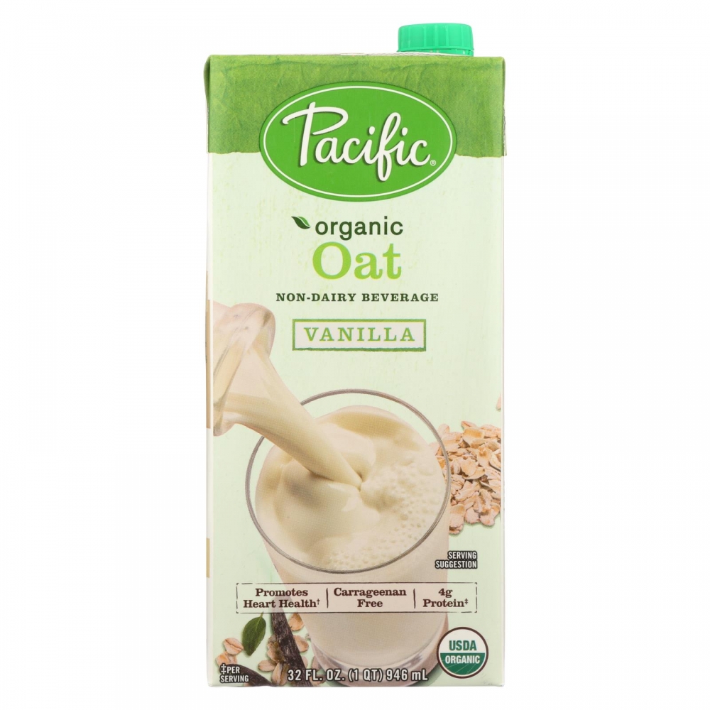 Pacific Natural Foods Oat Vanilla - Non Dairy - 12개 묶음상품 - 32 Fl oz.