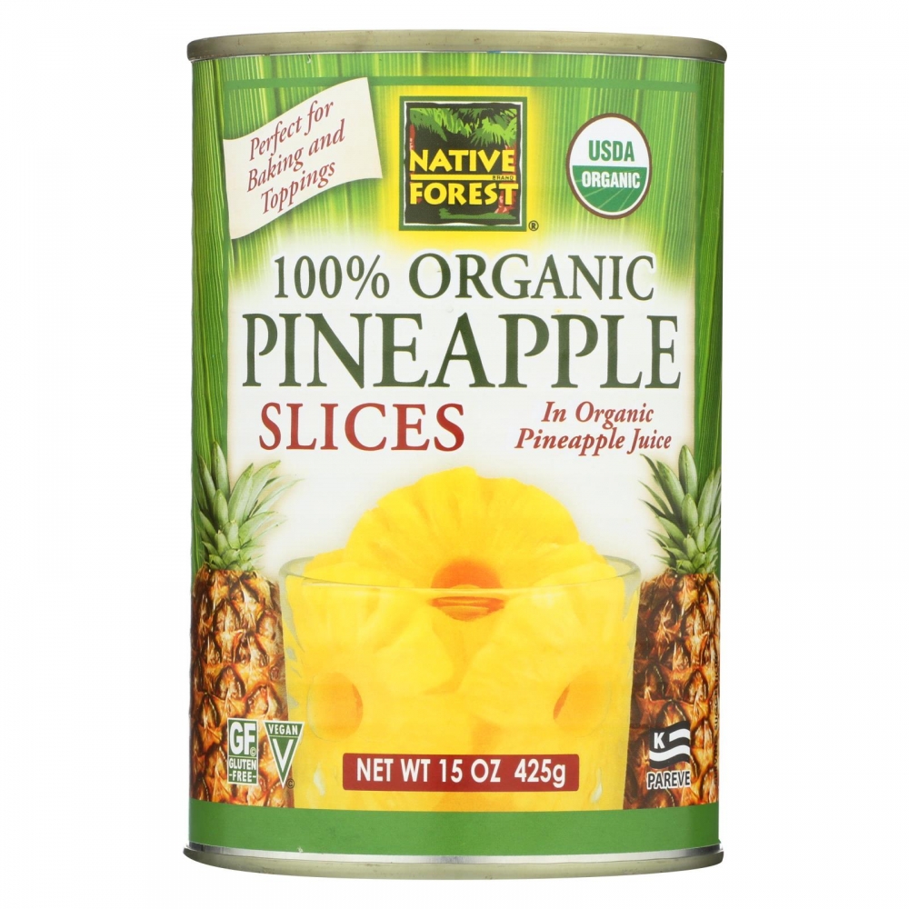 Native Forest Organic Slices - Pineapple - 6개 묶음상품 - 15 oz.