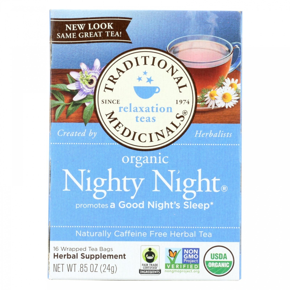 Traditional Medicinals Organic Nighty Night Herbal Tea - 16 Tea Bags - 6개 묶음상품