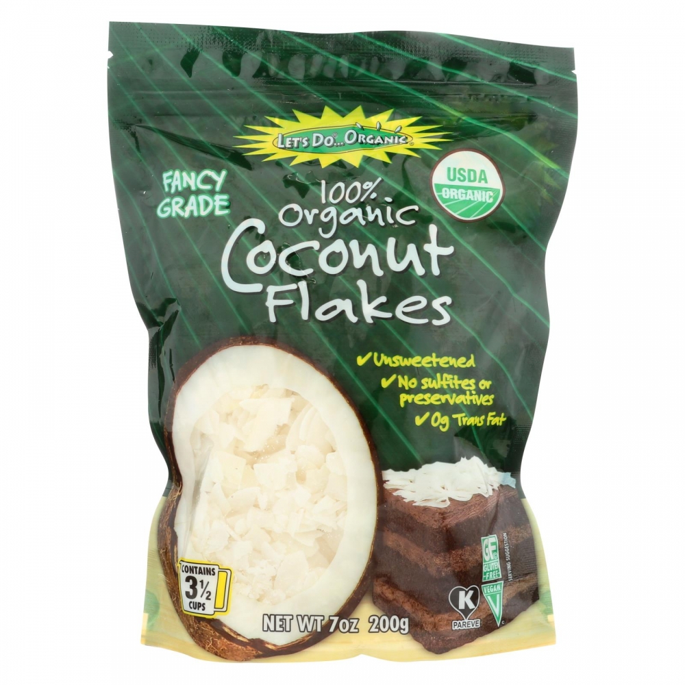 Let's Do Organics Coconut Flakes - 12개 묶음상품 - 7 oz.