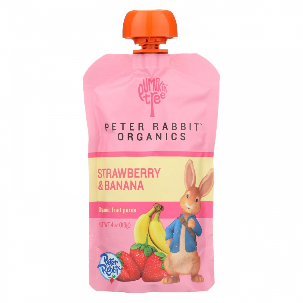 Peter Rabbit Organics Fruit Snacks - Strawberry and Banana - 10개 묶음상품 - 4 oz.