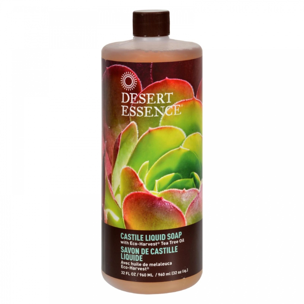 데절트 에센스 Castile Liquid Soap With Eco-harvest Tea Tree Oil - 32 Fl Oz