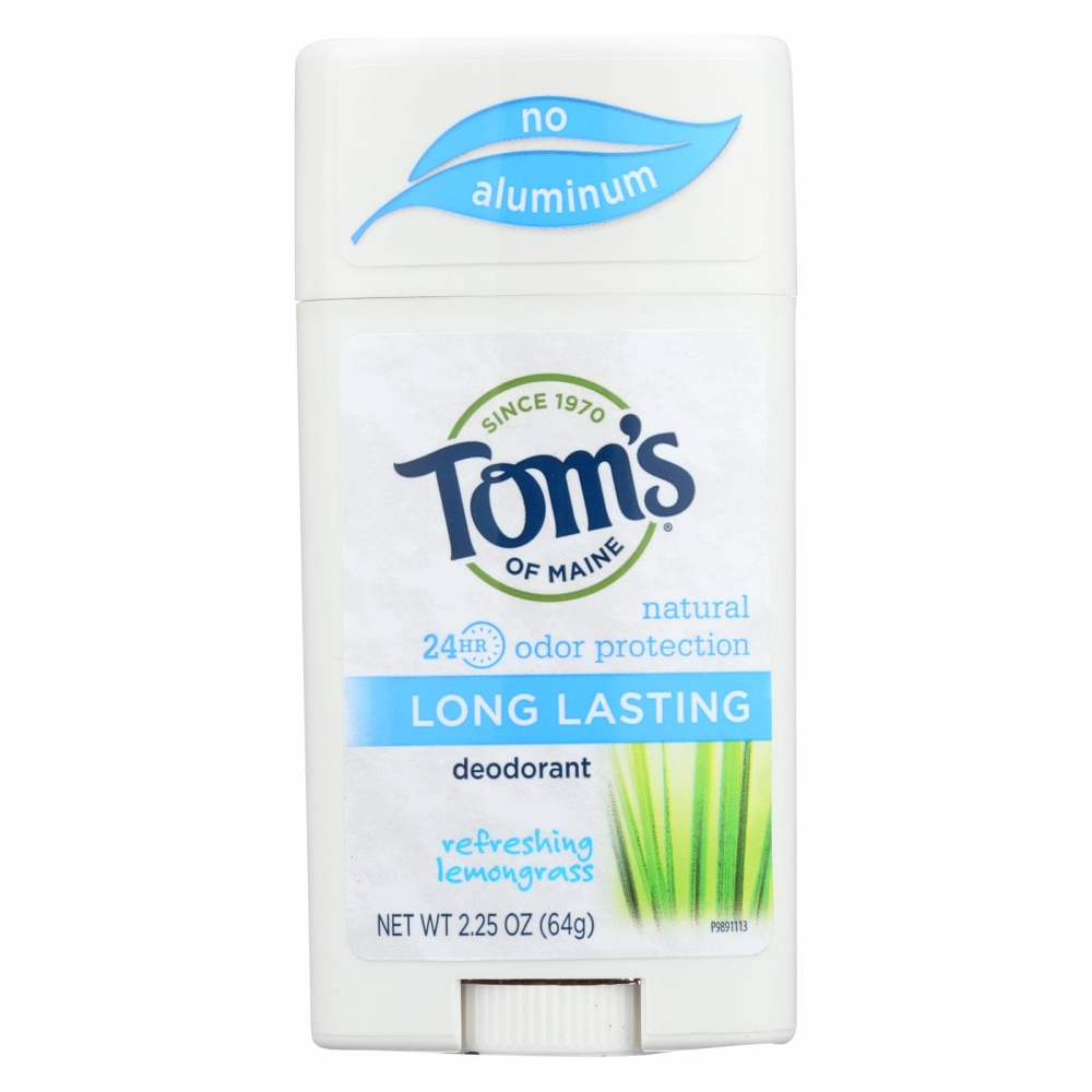 Tom's of Maine Natural Long-Lasting Deodorant Stick Lemongrass - 2.25 oz - 6개 묶음상품
