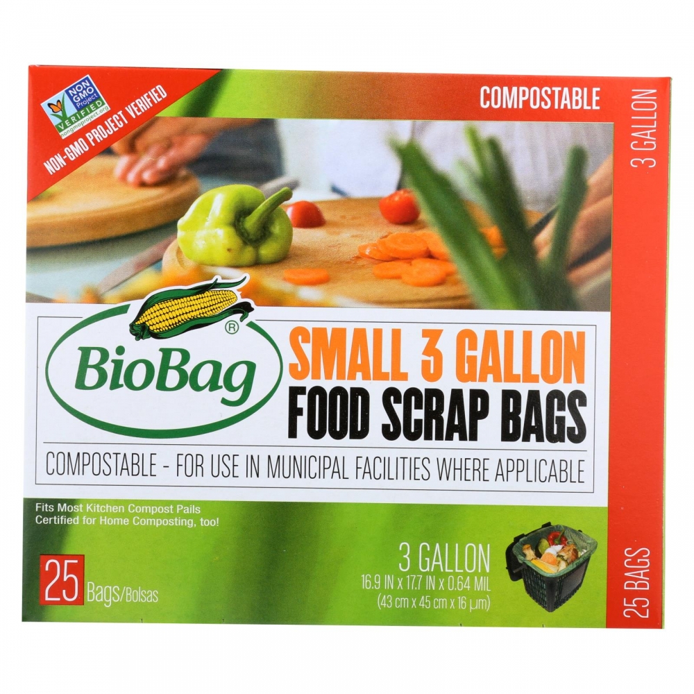 BioBag - 3 Gallon Compost/Waste Bags - 12개 묶음상품 - 25 Count