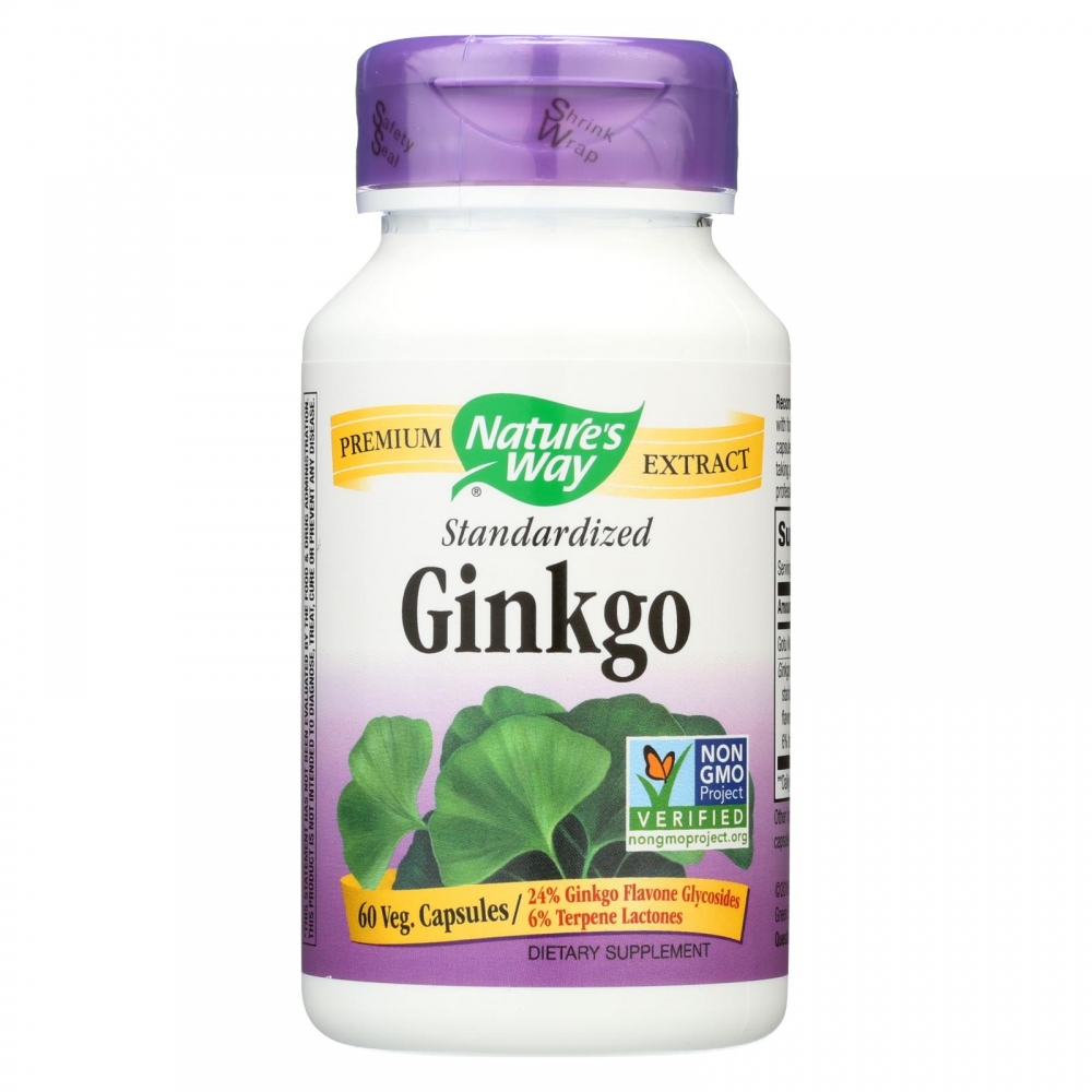 Nature's Way - Standardized Ginkgo - 60 Capsules