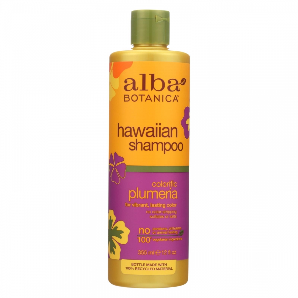 Alba Botanica - Hawaiian Natural Shampoo Colorific Plumeria - 12 fl oz