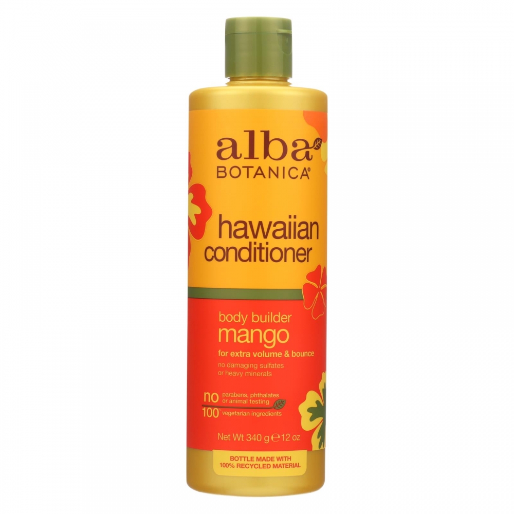 Alba Botanica - Hawaiian Hair Conditioner - Mango Moisturizing - 12 fl oz